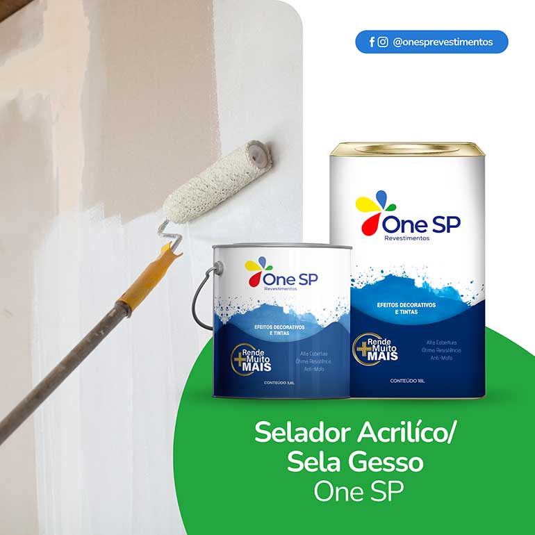 Selador Acrílico/Sela Gesso One Sp