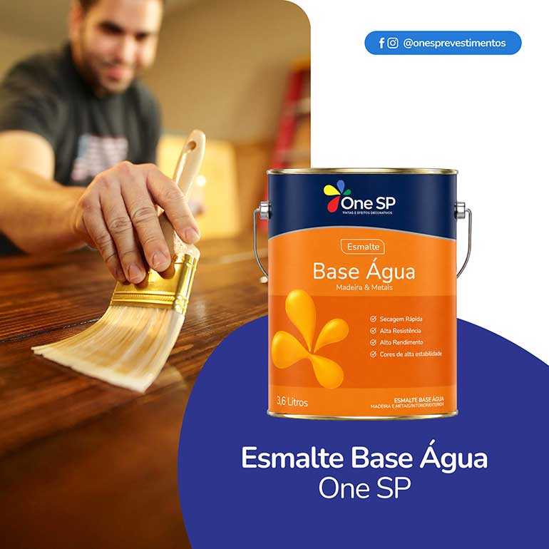 Esmalte Sintético Base Água One Sp